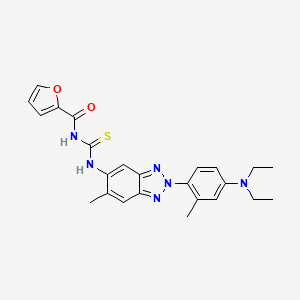 N-[({2-[4-(diethylamino)-2-methylphenyl]-6-methyl-2H-1,2,3-benzotriazol-5-yl}amino)carbonothioyl]-2-furamide