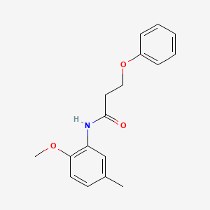 molecular formula C17H19NO3 B4888305 N-(2-methoxy-5-methylphenyl)-3-phenoxypropanamide 