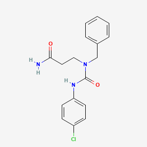 molecular formula C17H18ClN3O2 B4888323 N~3~-benzyl-N~3~-{[(4-chlorophenyl)amino]carbonyl}-beta-alaninamide 