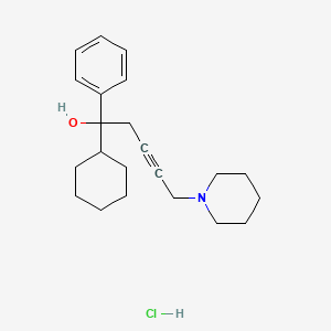 molecular formula C22H32ClNO B4888349 1-cyclohexyl-1-phenyl-5-(1-piperidinyl)-3-pentyn-1-ol hydrochloride 