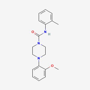 molecular formula C19H23N3O2 B4888409 4-(2-methoxyphenyl)-N-(2-methylphenyl)-1-piperazinecarboxamide 