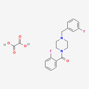molecular formula C20H20F2N2O5 B4888448 1-(2-fluorobenzoyl)-4-(3-fluorobenzyl)piperazine oxalate 