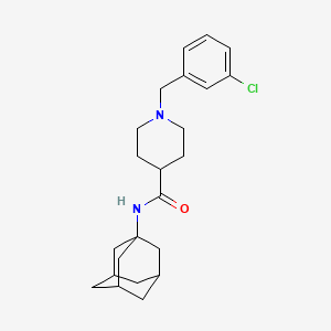 molecular formula C23H31ClN2O B4888475 N-1-adamantyl-1-(3-chlorobenzyl)-4-piperidinecarboxamide 
