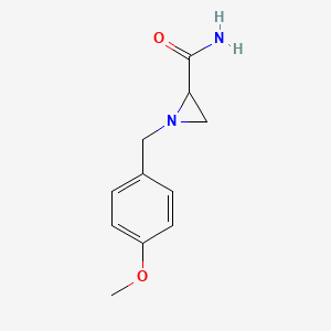 molecular formula C11H14N2O2 B4888490 1-(4-methoxybenzyl)-2-aziridinecarboxamide 