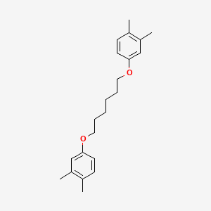 molecular formula C22H30O2 B4888527 1,1'-[1,6-hexanediylbis(oxy)]bis(3,4-dimethylbenzene) 