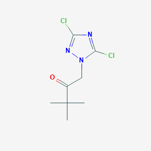 molecular formula C8H11Cl2N3O B488857 1-(3,5-dichloro-1H-1,2,4-triazol-1-yl)-3,3-dimethylbutan-2-one CAS No. 727386-75-6