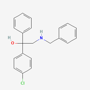 molecular formula C21H20ClNO B4888583 2-(benzylamino)-1-(4-chlorophenyl)-1-phenylethanol 