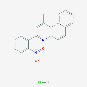 1-methyl-3-(2-nitrophenyl)benzo[f]quinoline hydrochloride