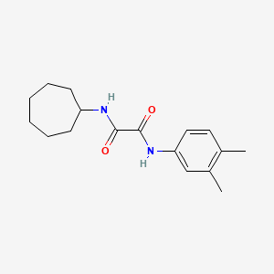 molecular formula C17H24N2O2 B4888657 N-cycloheptyl-N'-(3,4-dimethylphenyl)ethanediamide 