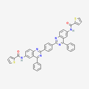 molecular formula C44H28N6O2S2 B4888679 N,N'-[1,4-phenylenebis(4-phenyl-2,6-quinazolinediyl)]di(2-thiophenecarboxamide) 