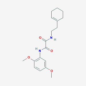 molecular formula C18H24N2O4 B4888686 N-[2-(1-cyclohexen-1-yl)ethyl]-N'-(2,5-dimethoxyphenyl)ethanediamide 
