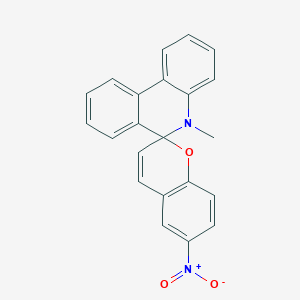 molecular formula C22H16N2O3 B4888704 5'-methyl-6-nitro-5'H-spiro[chromene-2,6'-phenanthridine] 