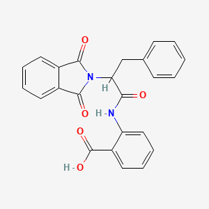 molecular formula C24H18N2O5 B4888771 2-{[2-(1,3-dioxo-1,3-dihydro-2H-isoindol-2-yl)-3-phenylpropanoyl]amino}benzoic acid 