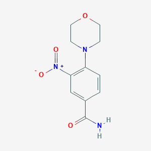 molecular formula C11H13N3O4 B4888783 4-(4-morpholinyl)-3-nitrobenzamide 