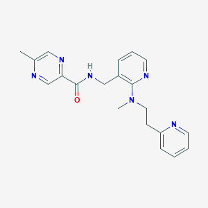 molecular formula C20H22N6O B4888798 5-methyl-N-[(2-{methyl[2-(2-pyridinyl)ethyl]amino}-3-pyridinyl)methyl]-2-pyrazinecarboxamide 