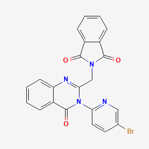 2-{[3-(5-bromo-2-pyridinyl)-4-oxo-3,4-dihydro-2-quinazolinyl]methyl}-1H-isoindole-1,3(2H)-dione