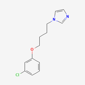 molecular formula C13H15ClN2O B4888863 1-[4-(3-chlorophenoxy)butyl]-1H-imidazole 