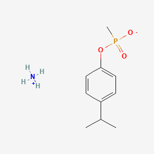 molecular formula C10H18NO3P B4888880 4-isopropylphenyl hydrogen methylphosphonate ammoniate 