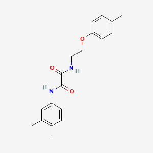 molecular formula C19H22N2O3 B4888885 N-(3,4-dimethylphenyl)-N'-[2-(4-methylphenoxy)ethyl]ethanediamide 