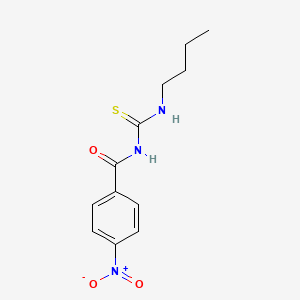 molecular formula C12H15N3O3S B4888934 N-[(butylamino)carbonothioyl]-4-nitrobenzamide 
