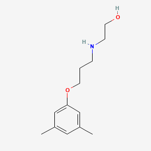 molecular formula C13H21NO2 B4888942 2-{[3-(3,5-dimethylphenoxy)propyl]amino}ethanol 