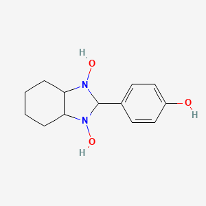 molecular formula C13H18N2O3 B4888953 2-(4-hydroxyphenyl)hexahydro-1H-benzimidazole-1,3(2H)-diol 