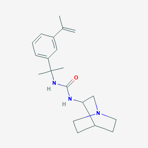 molecular formula C20H29N3O B4888966 N-1-azabicyclo[2.2.2]oct-3-yl-N'-[1-(3-isopropenylphenyl)-1-methylethyl]urea CAS No. 6196-45-8