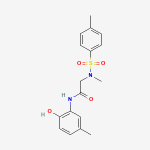molecular formula C17H20N2O4S B4888982 N~1~-(2-hydroxy-5-methylphenyl)-N~2~-methyl-N~2~-[(4-methylphenyl)sulfonyl]glycinamide 