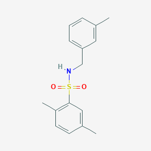 molecular formula C16H19NO2S B4888999 2,5-dimethyl-N-(3-methylbenzyl)benzenesulfonamide 