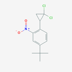 molecular formula C13H15Cl2NO2 B4889008 4-tert-butyl-1-(2,2-dichlorocyclopropyl)-2-nitrobenzene 