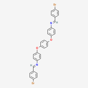 molecular formula C32H22Br2N2O2 B4889053 (4-bromobenzylidene)[4-(4-{4-[(4-bromobenzylidene)amino]phenoxy}phenoxy)phenyl]amine 