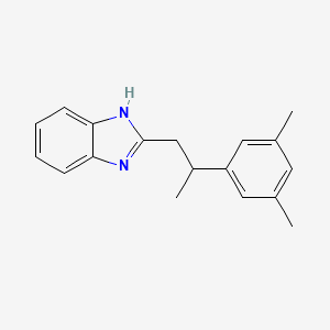 2-[2-(3,5-dimethylphenyl)propyl]-1H-benzimidazole