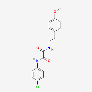 molecular formula C17H17ClN2O3 B4889185 N-(4-chlorophenyl)-N'-[2-(4-methoxyphenyl)ethyl]ethanediamide 