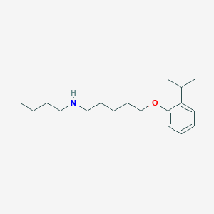 molecular formula C18H31NO B4889196 N-butyl-5-(2-isopropylphenoxy)-1-pentanamine 