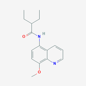 molecular formula C16H20N2O2 B4889203 2-ethyl-N-(8-methoxy-5-quinolinyl)butanamide 