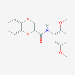 molecular formula C17H17NO5 B4889214 N-(2,5-dimethoxyphenyl)-2,3-dihydro-1,4-benzodioxine-2-carboxamide CAS No. 6049-07-6