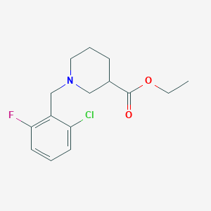 molecular formula C15H19ClFNO2 B4889269 ethyl 1-(2-chloro-6-fluorobenzyl)-3-piperidinecarboxylate 