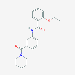 molecular formula C21H24N2O3 B4889299 2-ethoxy-N-[3-(1-piperidinylcarbonyl)phenyl]benzamide 