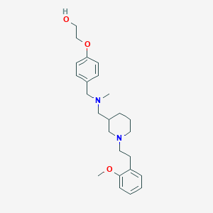 molecular formula C25H36N2O3 B4889353 2-(4-{[({1-[2-(2-methoxyphenyl)ethyl]-3-piperidinyl}methyl)(methyl)amino]methyl}phenoxy)ethanol 
