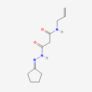 molecular formula C11H17N3O2 B4889372 N-allyl-3-(2-cyclopentylidenehydrazino)-3-oxopropanamide 