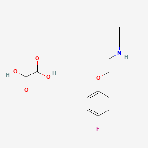 N-[2-(4-fluorophenoxy)ethyl]-2-methyl-2-propanamine oxalate
