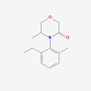 molecular formula C14H19NO2 B048894 4-(2-乙基-6-甲基苯基)-5-甲基吗啉-3-酮 CAS No. 120375-14-6