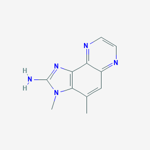 molecular formula C11H11N5 B048895 3H-咪唑并[4,5-f]喹喔啉-2-胺，3,4-二甲基- CAS No. 108354-48-9