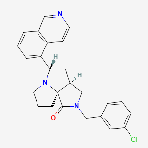 molecular formula C25H24ClN3O B4889501 (3aS*,5S*,9aS*)-2-(3-chlorobenzyl)-5-(5-isoquinolinyl)hexahydro-7H-pyrrolo[3,4-g]pyrrolizin-1(2H)-one 