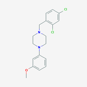 molecular formula C18H20Cl2N2O B4889522 1-(2,4-dichlorobenzyl)-4-(3-methoxyphenyl)piperazine 