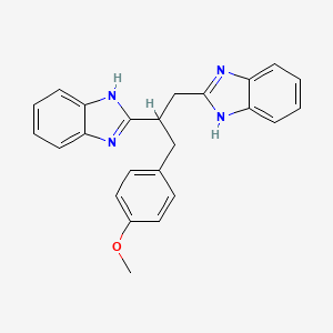molecular formula C24H22N4O B4889561 2,2'-[3-(4-methoxyphenyl)-1,2-propanediyl]bis-1H-benzimidazole 