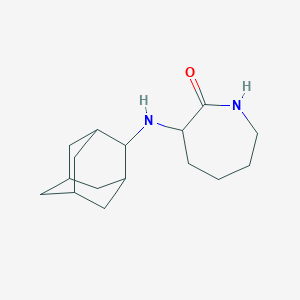 molecular formula C16H26N2O B4889567 3-(2-adamantylamino)-2-azepanone 
