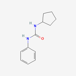 molecular formula C12H16N2O B4889596 N-环戊基-N'-苯基脲 CAS No. 13140-89-1