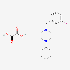 molecular formula C19H27FN2O4 B4889680 1-cyclohexyl-4-(3-fluorobenzyl)piperazine oxalate 