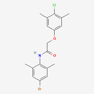 molecular formula C18H19BrClNO2 B4889685 N-(4-bromo-2,6-dimethylphenyl)-2-(4-chloro-3,5-dimethylphenoxy)acetamide 